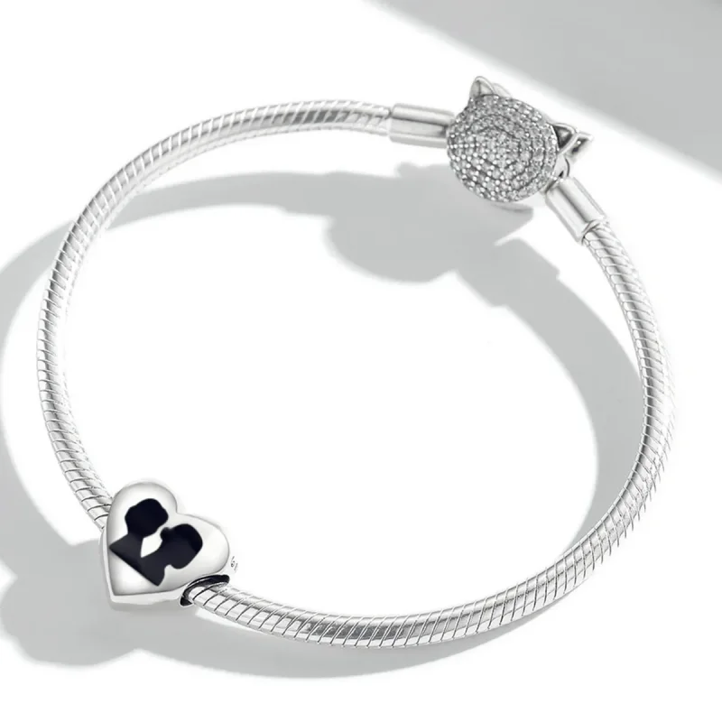 (bilde for) Pandora Style Love Silhouette Charm - BSC549 - Vis 3