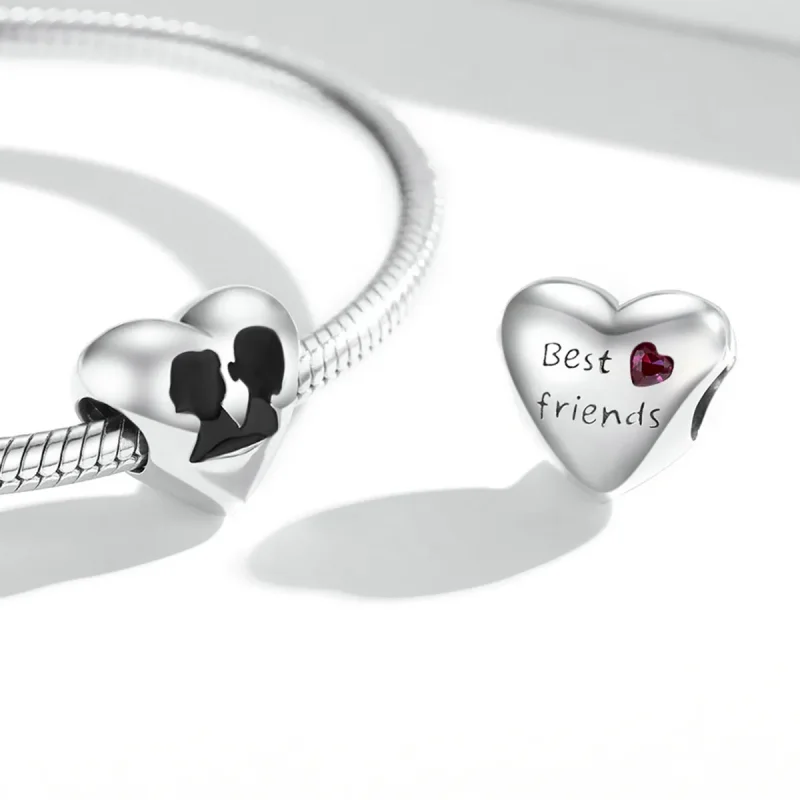 (bilde for) Pandora Style Love Silhouette Charm - BSC549 - Vis 4