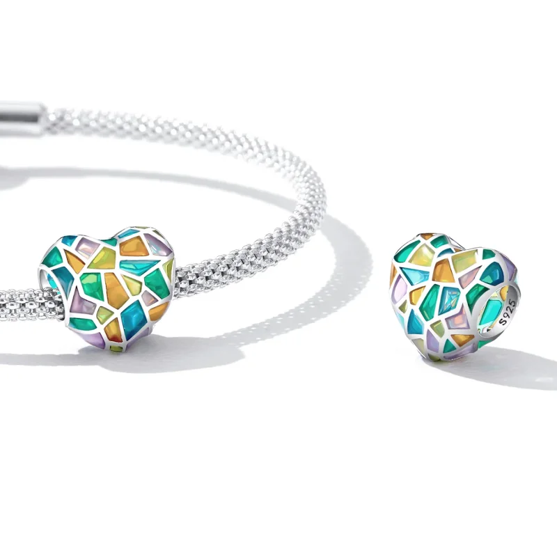 (bilde for) Pandora Style Love Window Charm - SCC2266 - Vis 5