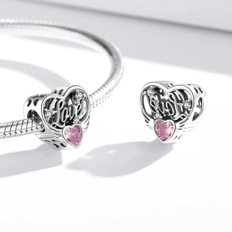 (bilde for) Pandora Style Love Wings Charm - BSC528 - Vis 4