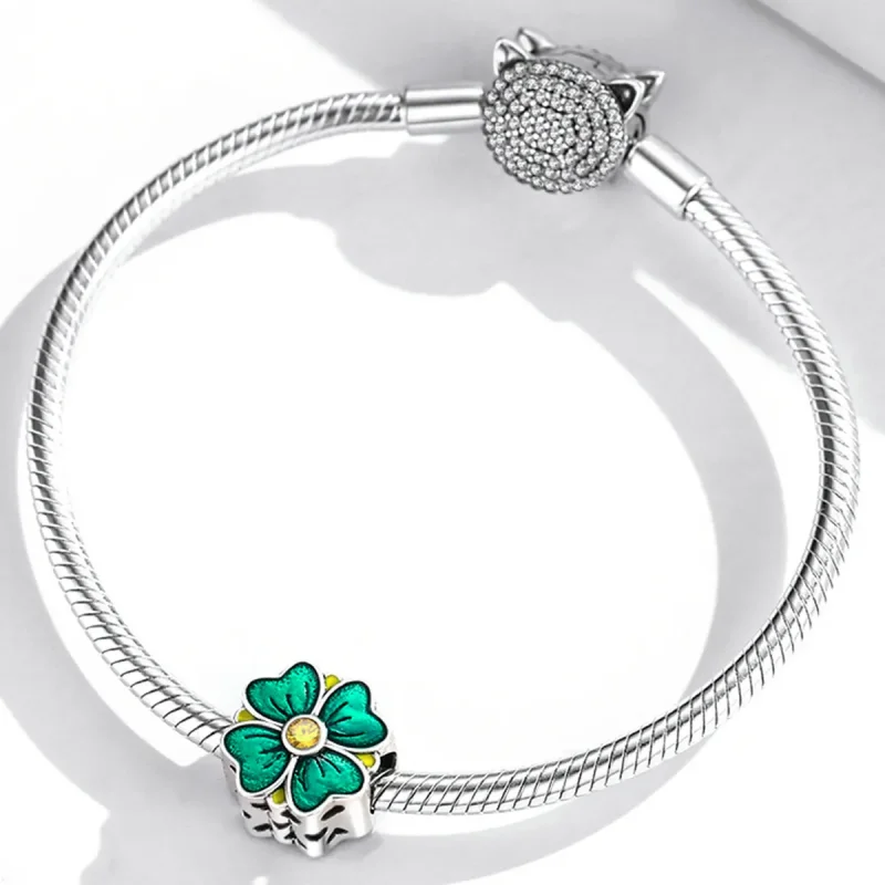 (bilde for) Pandora Style Lucky Clover Charm - SCC2018 - Vis 3