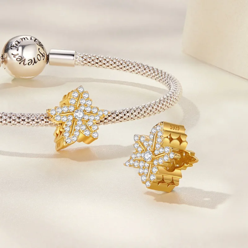 (bilde for) Pandora Style Maple Leaf Charm - BSC673 - Vis 4