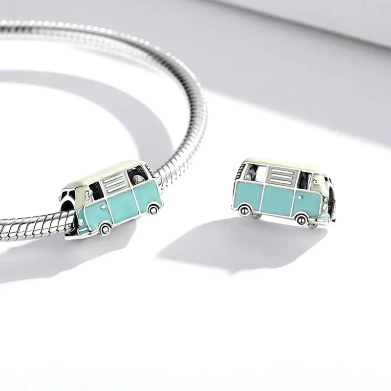 (bilde for) Pandora Style Mini Bus Charm - SCC1972 - Vis 4