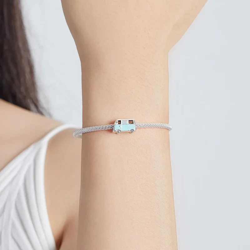 (bilde for) Pandora Style Mini Bus Charm - SCC1972 - Vis 5