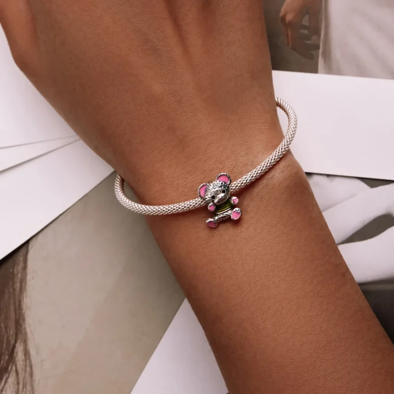 (bilde for) Pandora Style Neon Bear Doll Charm - SCC2231 - Vis 6