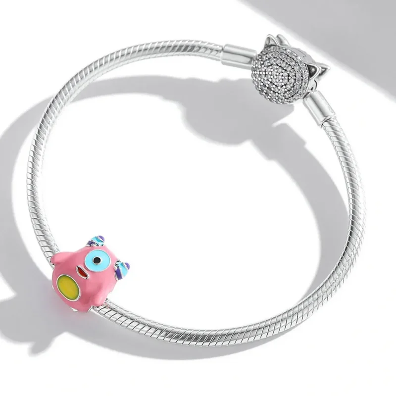 (bilde for) Pandora Style One-Eyed Monster Charm - SCC2057 - Vis 3