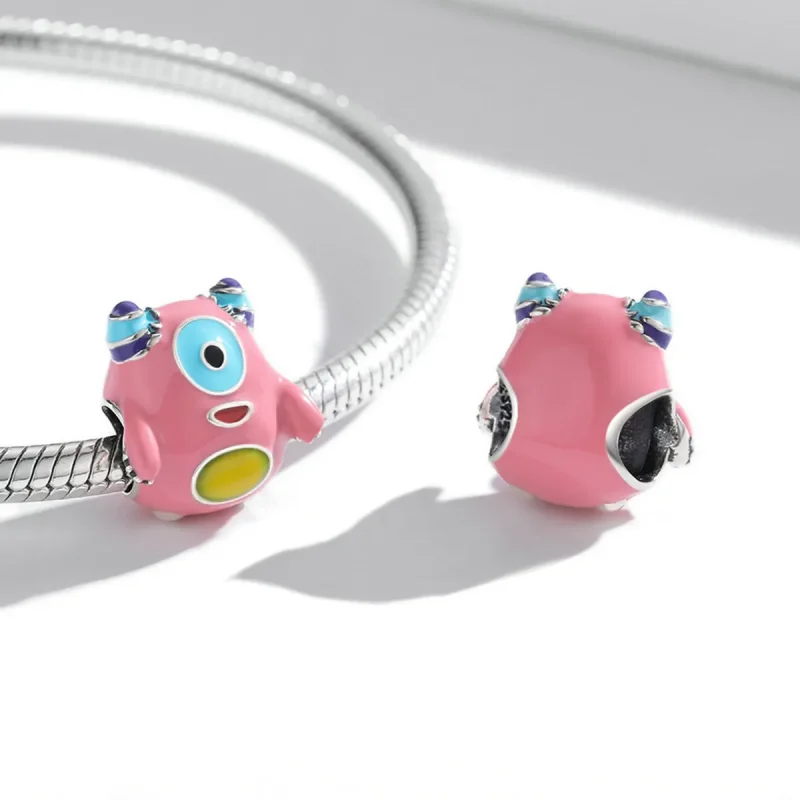(bilde for) Pandora Style One-Eyed Monster Charm - SCC2057 - Vis 4