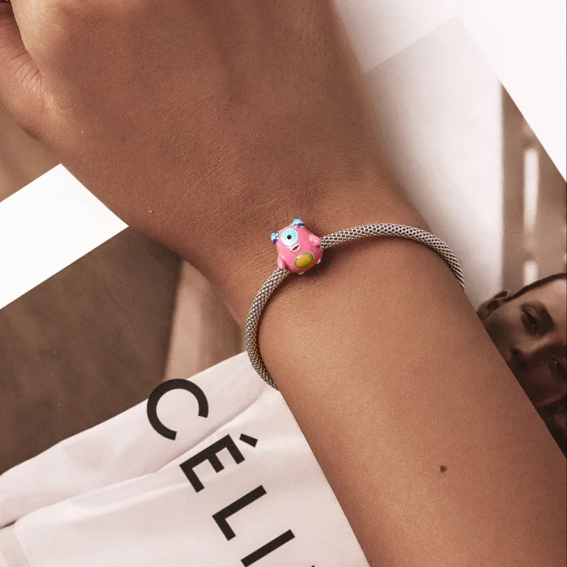 (bilde for) Pandora Style One-Eyed Monster Charm - SCC2057 - Vis 5