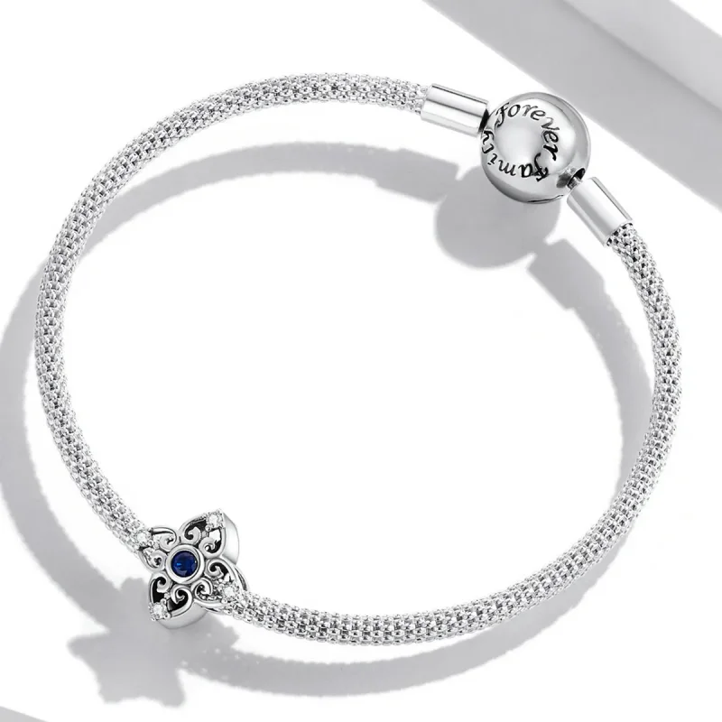(bilde for) Pandora Style Openwork Retro Mønster Charm - SCC2128 - Vis 3