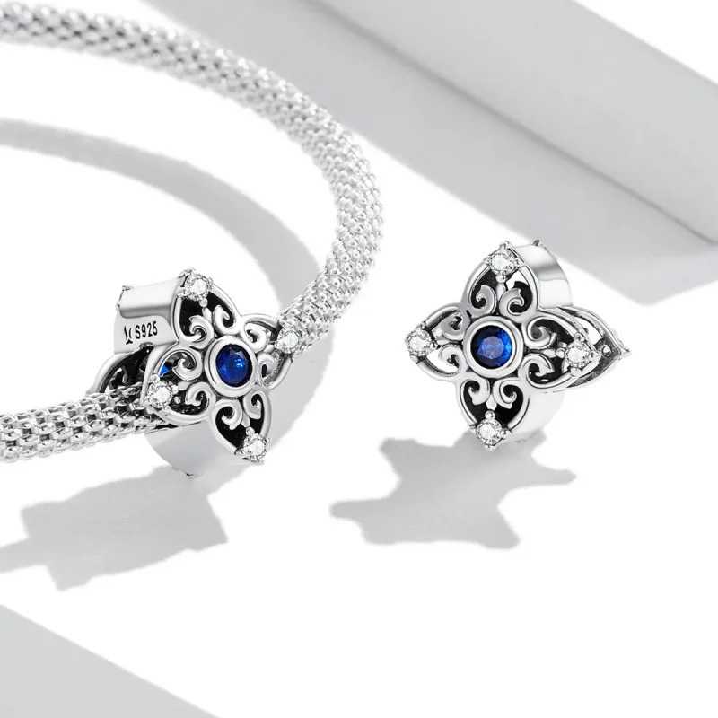(bilde for) Pandora Style Openwork Retro Mønster Charm - SCC2128 - Vis 4