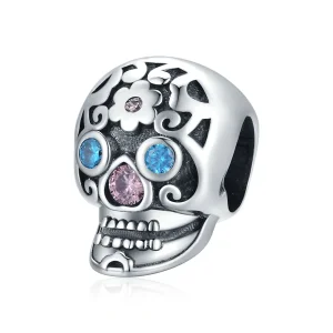 (bilde for) Pandora Style Openwork Skull Charm - BSC524