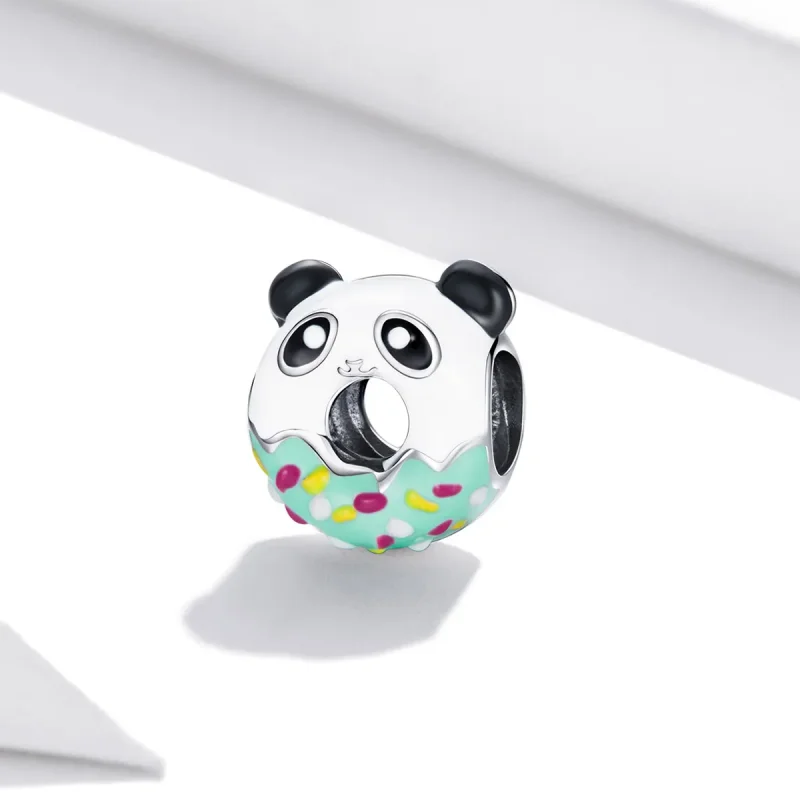 (bilde for) Pandora Style Panda Donuts Charm - SCC1875 - Vis 2