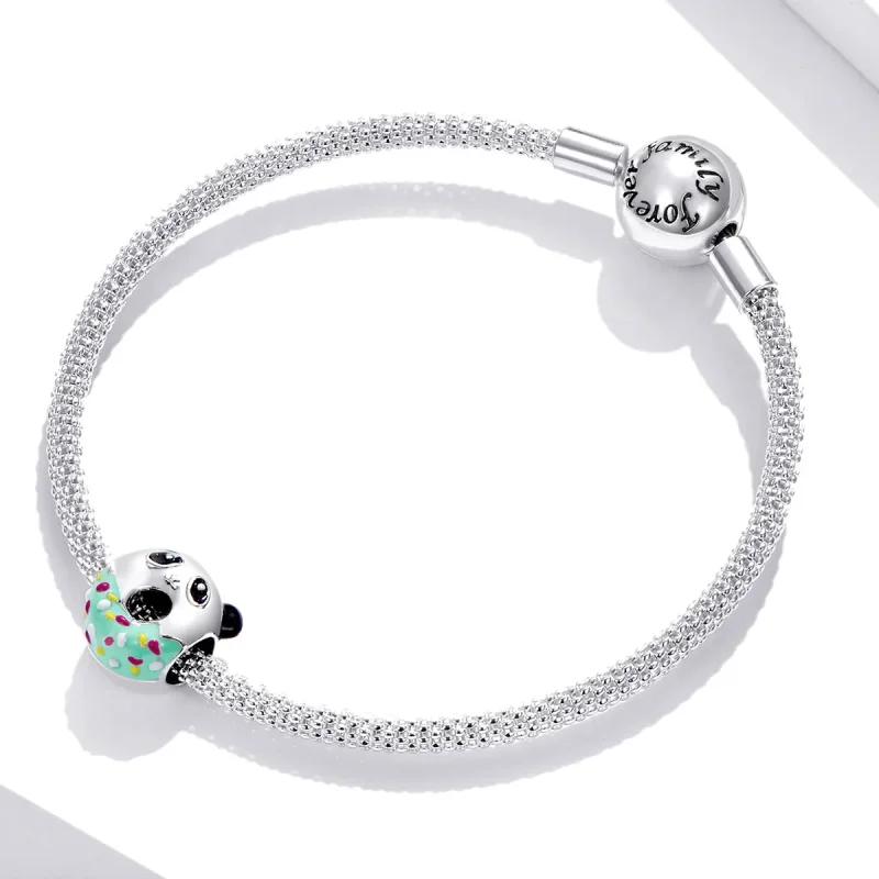 (bilde for) Pandora Style Panda Donuts Charm - SCC1875 - Vis 3