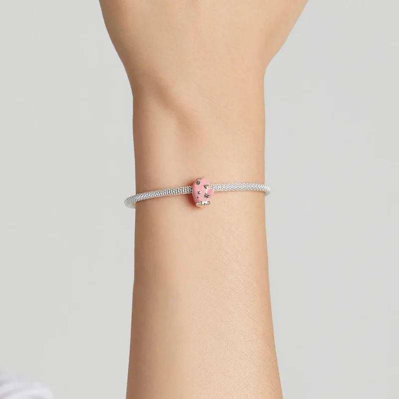 (bilde for) Pandora Style Pink Gloves Charm - SCC2001 - Vis 5