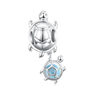 (bilde for) Pandora Style Playful Turtle Charm - BSC332