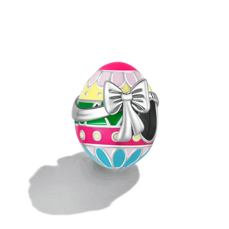 (bilde for) Pandora Style påskeegg med sløyfe sjarm - SCC2119 - Vis 2