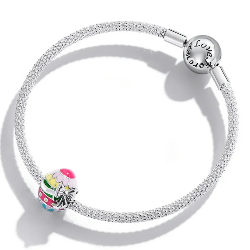 (bilde for) Pandora Style påskeegg med sløyfe sjarm - SCC2119 - Vis 3