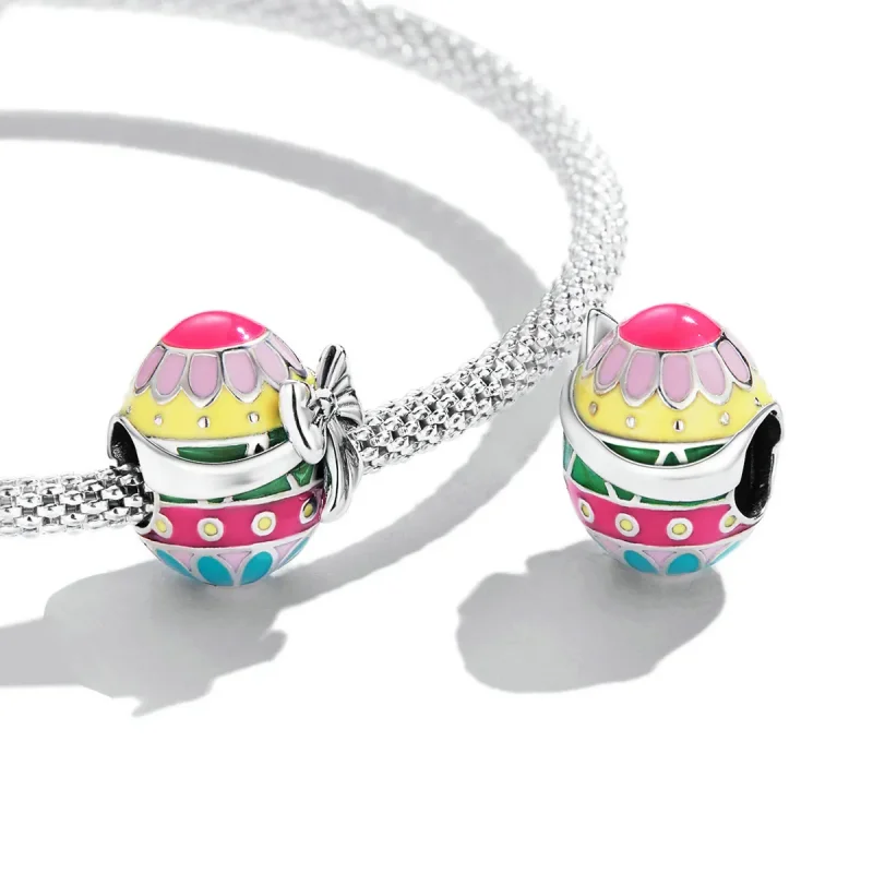 (bilde for) Pandora Style påskeegg med sløyfe sjarm - SCC2119 - Vis 4