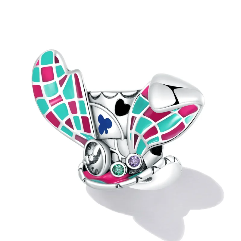 (bilde for) Pandora Style Rabbit Ears Magic Hat Charm - SCC2243 - Vis 2