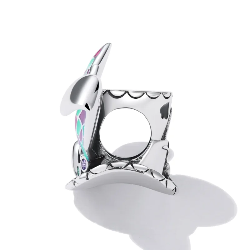 (bilde for) Pandora Style Rabbit Ears Magic Hat Charm - SCC2243 - Vis 3