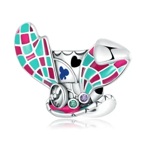 (bilde for) Pandora Style Rabbit Ears Magic Hat Charm - SCC2243