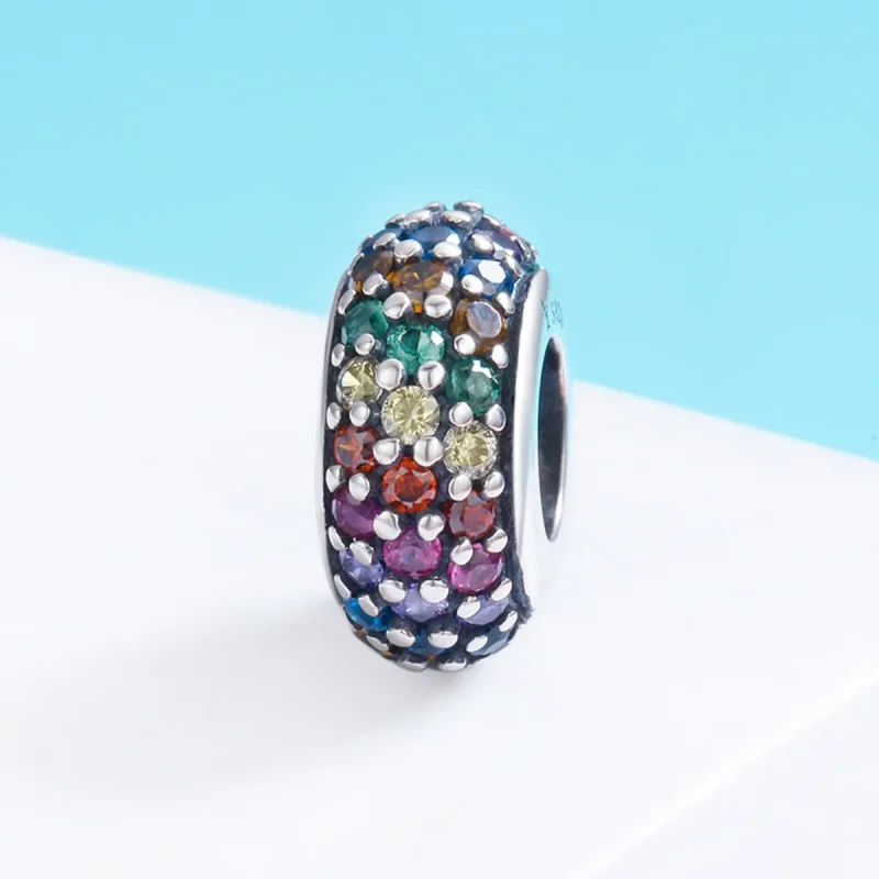 (bilde for) Pandora Style Rainbow Charm - SCC583 - Vis 3