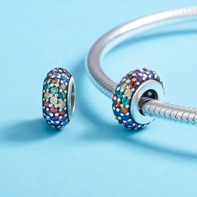(bilde for) Pandora Style Rainbow Charm - SCC583 - Vis 5