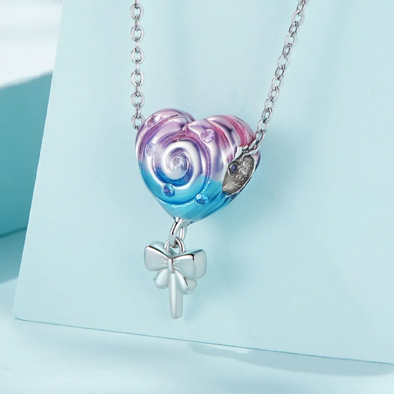 (bilde for) Pandora Style Rainbow Lollipop Charm - SCC2391 - Vis 2