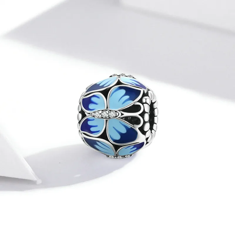 (bilde for) Pandora Style Retro Butterfly Charm - SCC1977 - Vis 2