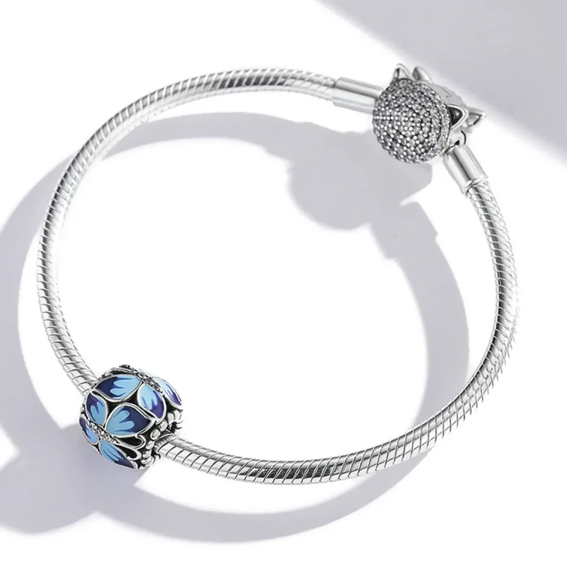 (bilde for) Pandora Style Retro Butterfly Charm - SCC1977 - Vis 3