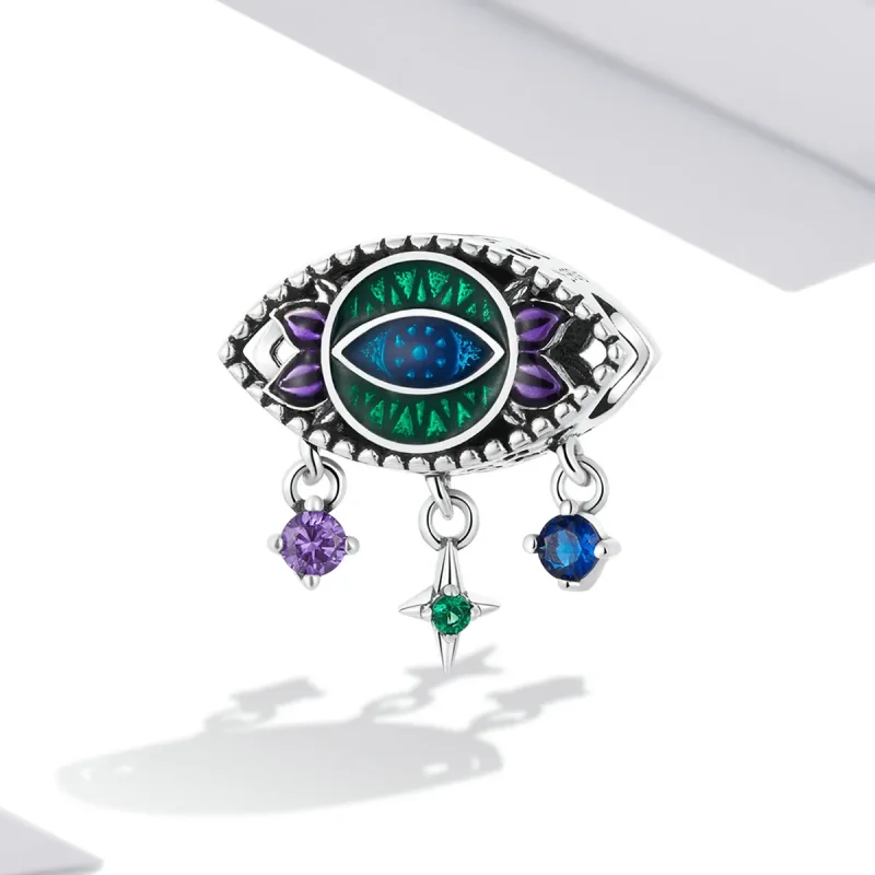 (bilde for) Pandora Style Retro Devil Eye Charm - SCC2162 - Vis 2