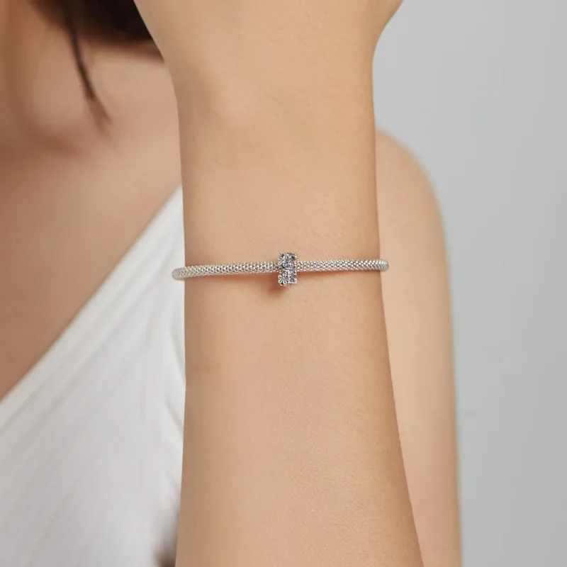 (bilde for) Pandora Style Retro Flowers Charm - SCC1938 - Vis 5