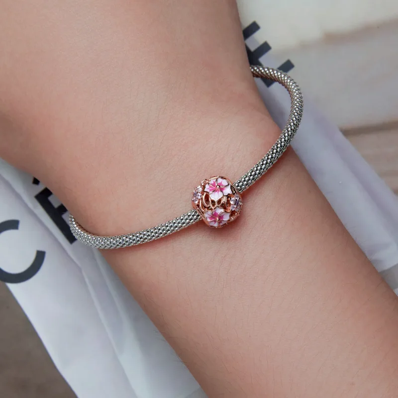 (bilde for) Pandora Style Rosa Sakura Charm - BSC643 - Vis 6