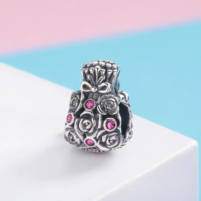 (bilde for) Pandora Style Rose Bag Charm - SCC962 - Vis 2