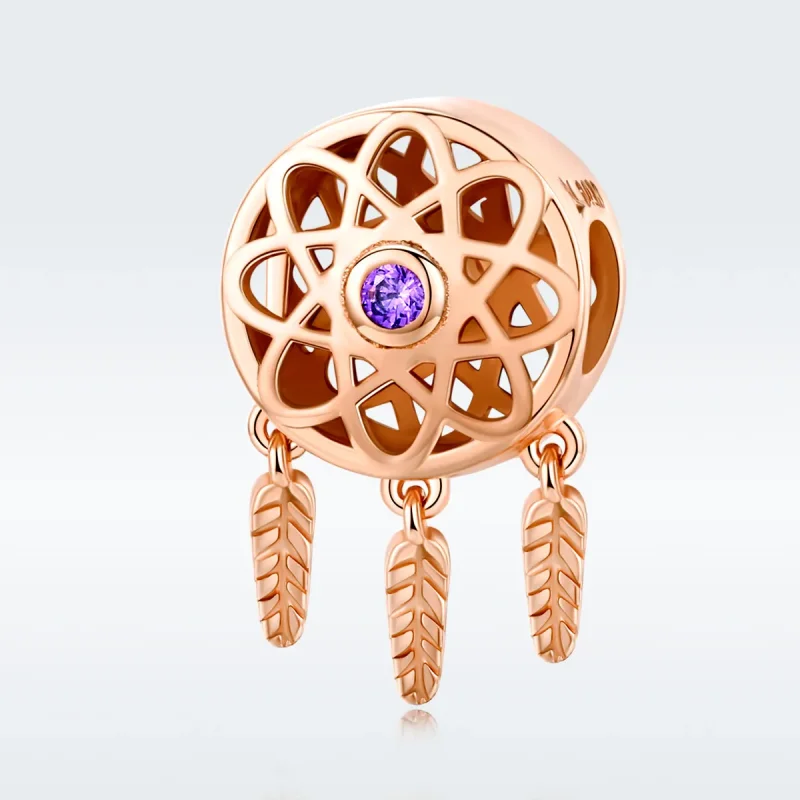 (bilde for) Pandora Style Rose Gold Dream Catcher Rose Gold Charm - SCC330-C - Vis 5