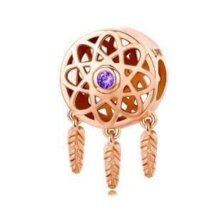 (bilde for) Pandora Style Rose Gold Dream Catcher Rose Gold Charm - SCC330-C