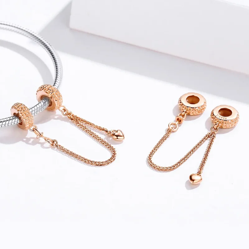 (bilde for) Pandora Style Rose Gold sikkerhetskjede - SCC1112-C - Vis 2