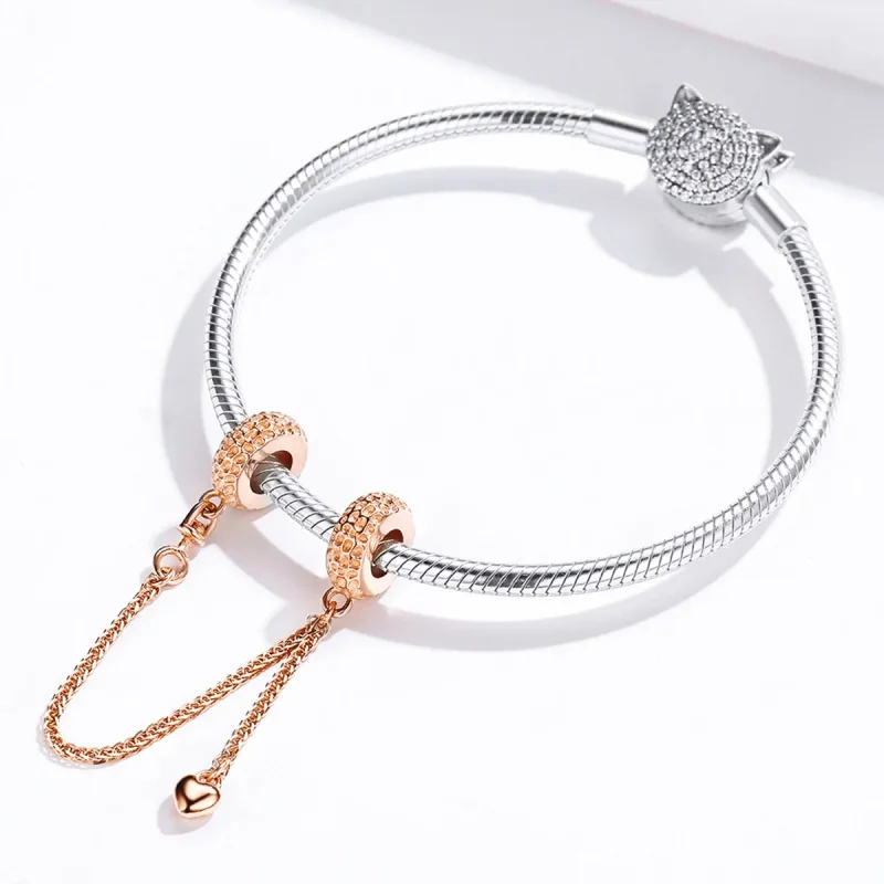 (bilde for) Pandora Style Rose Gold sikkerhetskjede - SCC1112-C - Vis 4