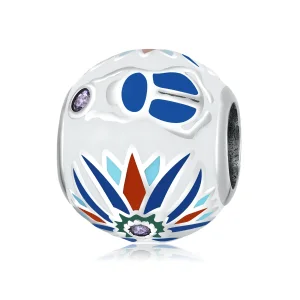 (bilde for) Pandora Style Scarab Lotus Charm - SCC2254