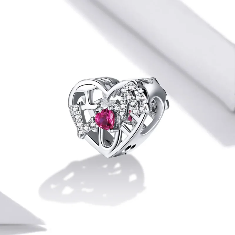 (bilde for) Pandora Style Shine Love Charm - BSC479 - Vis 2