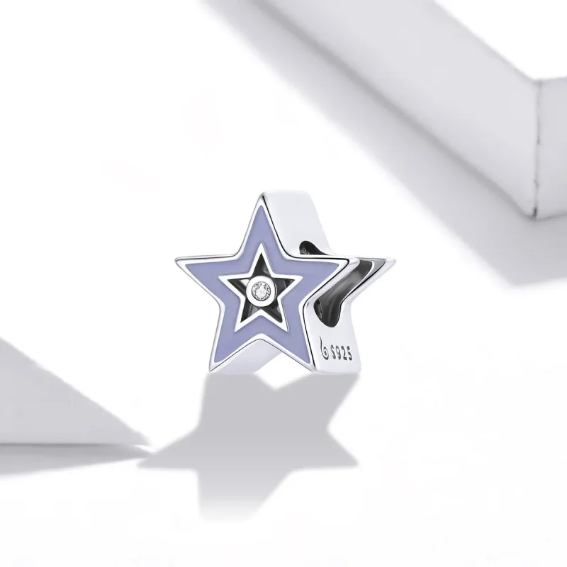(bilde for) Pandora Style Shine Star Charm - BSC459 - Vis 2