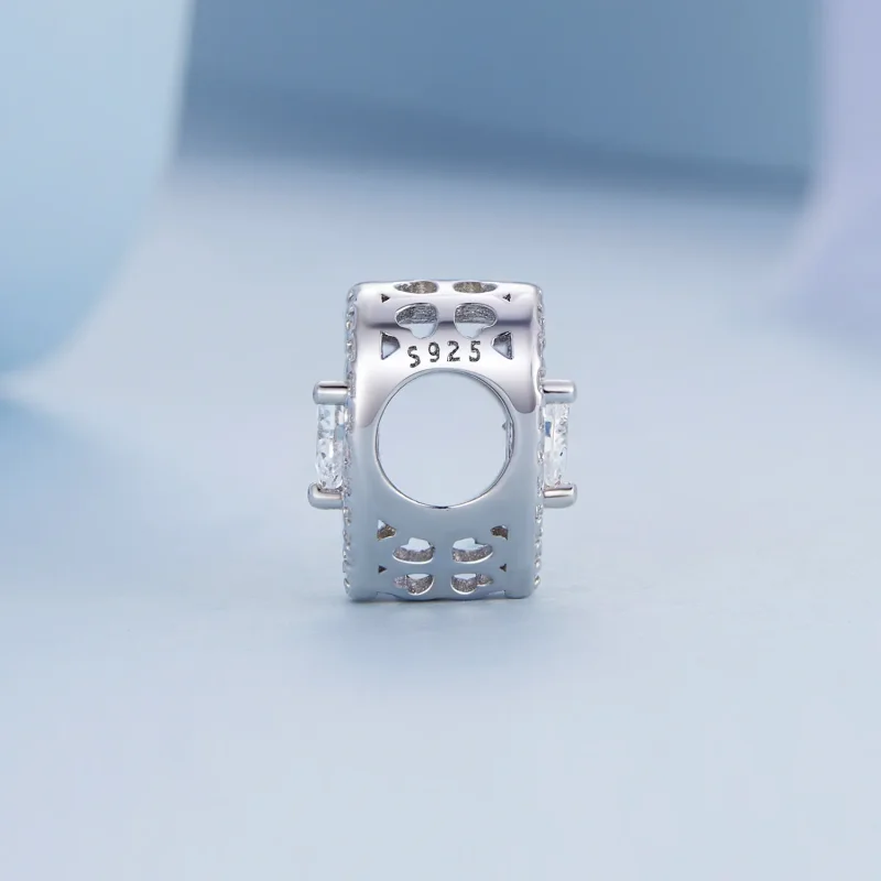 (bilde for) Pandora Style Shining Heart Charm - BSC662 - Vis 3