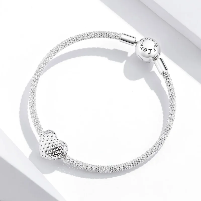 (bilde for) Pandora Style Shining Heart Charm - SCC1587 - Vis 3