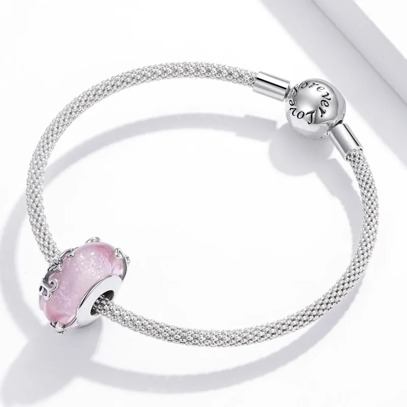 (bilde for) Pandora Style Shiny Glass Charm - BSC409 - Vis 3