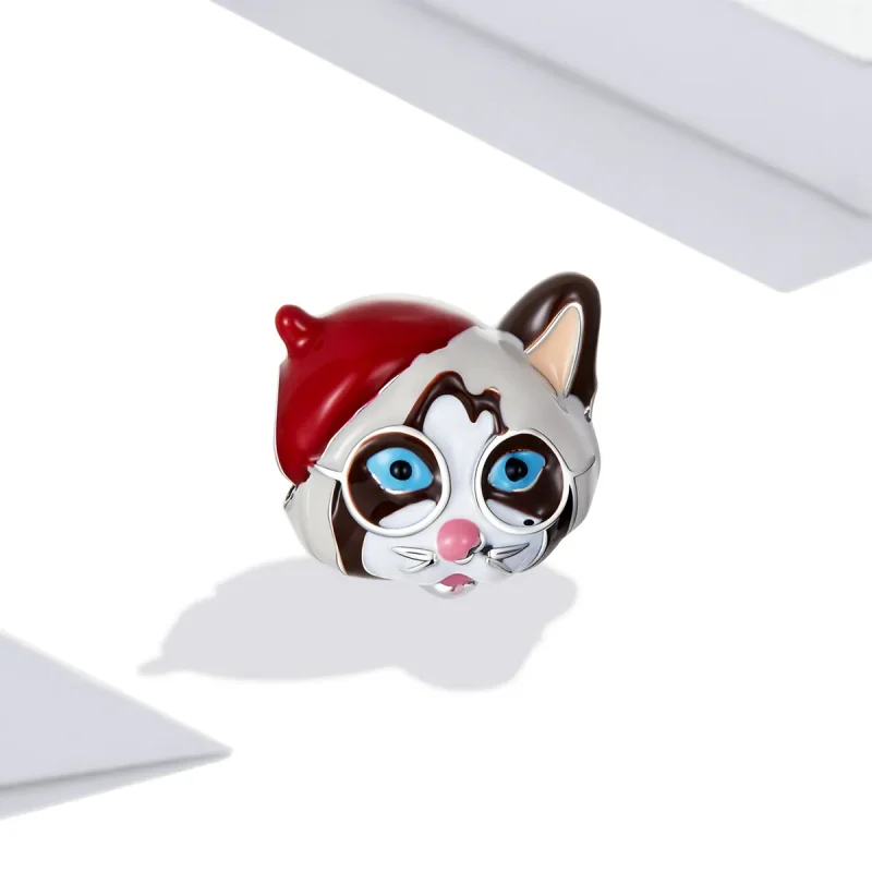 (bilde for) Pandora Style Siamese Cat Charm - SCC2090 - Vis 2