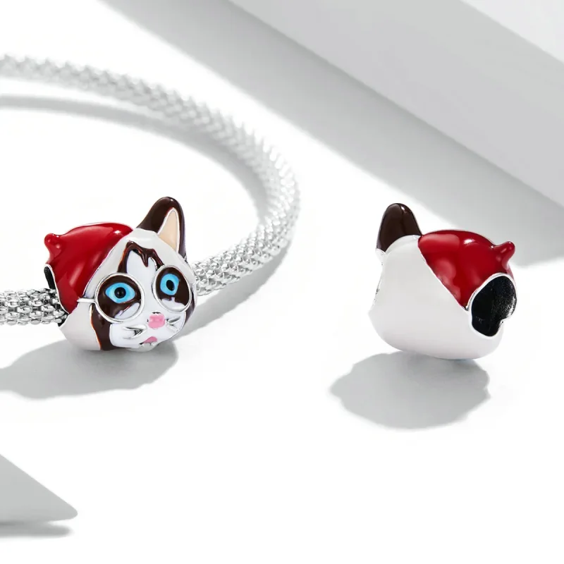 (bilde for) Pandora Style Siamese Cat Charm - SCC2090 - Vis 4