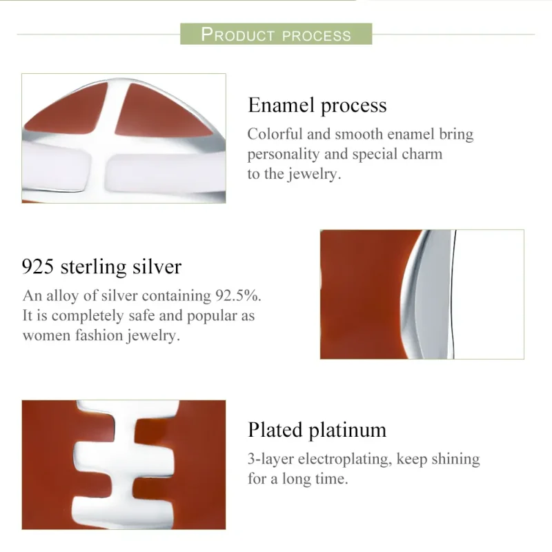(bilde for) Pandora Style Silver American Football Charm - SCC442 - Vis 6