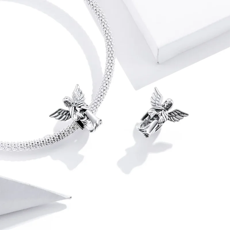 (bilde for) Pandora Style Silver Angel of Love Charm - BSC314 - Vis 4