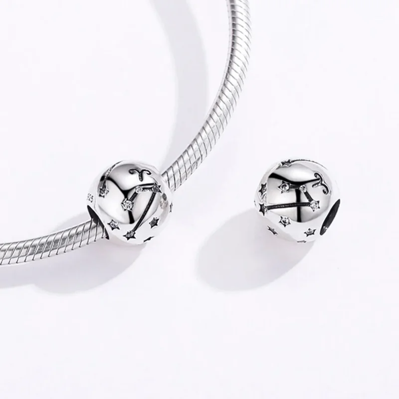 (bilde for) Pandora Style Silver Aries Charm - SCC1218-1 - Vis 4