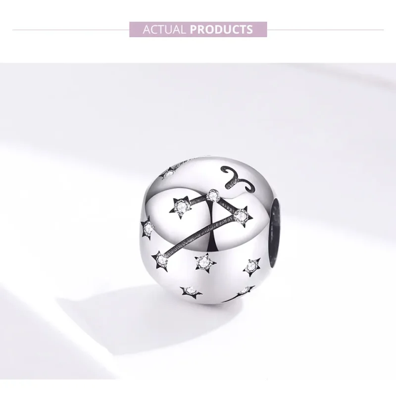 (bilde for) Pandora Style Silver Aries Charm - SCC1218-1 - Vis 5